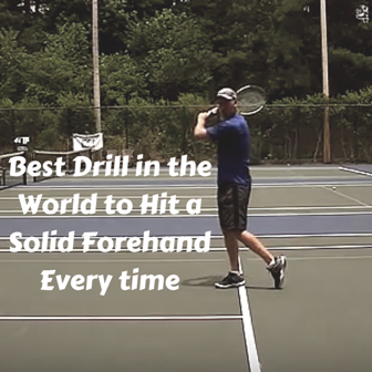 Forehand Tennis Lesson: Best Drill in the World to Hit a Solid Forehand Every time