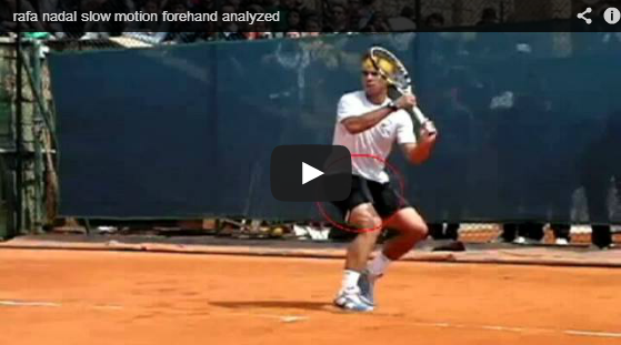 Rafa Nadal slow motion forehand analyzed