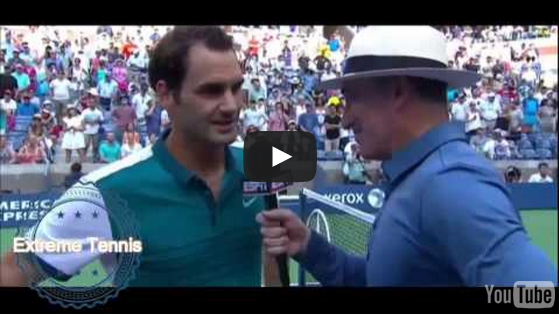 Roger Federer vs Leonardo Mayer US Open 2015 Roger’s Interview (Video)