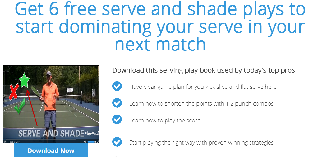 Get 6 free serve and shade plays