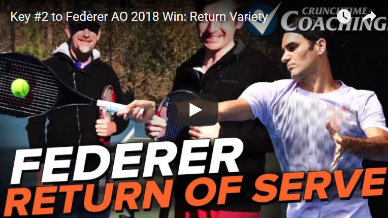 {NEW Video} Key #2 to Federer AO 2018 Win: Return Variety