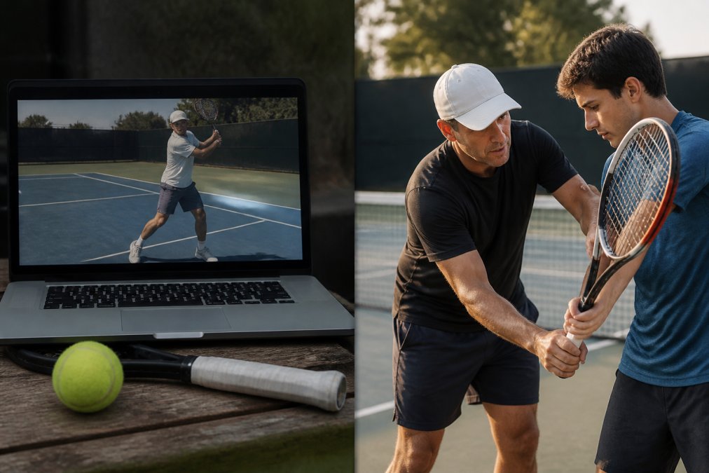 Online Tennis Instruction vs Personal Coaching: 2026 Guide