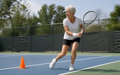 Low Impact Tennis Court Movement for Seniors